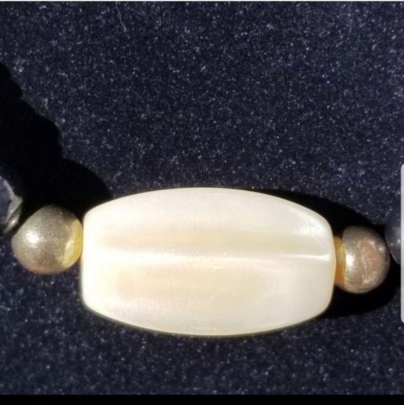 GENUINE BUTTON PEARL VINTAGE STATEMENT NECKLACE - Picture 4 of 6